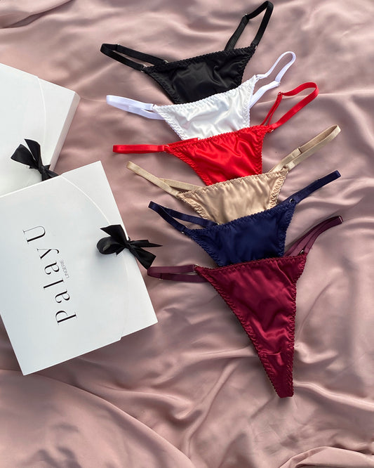 set of satin panties