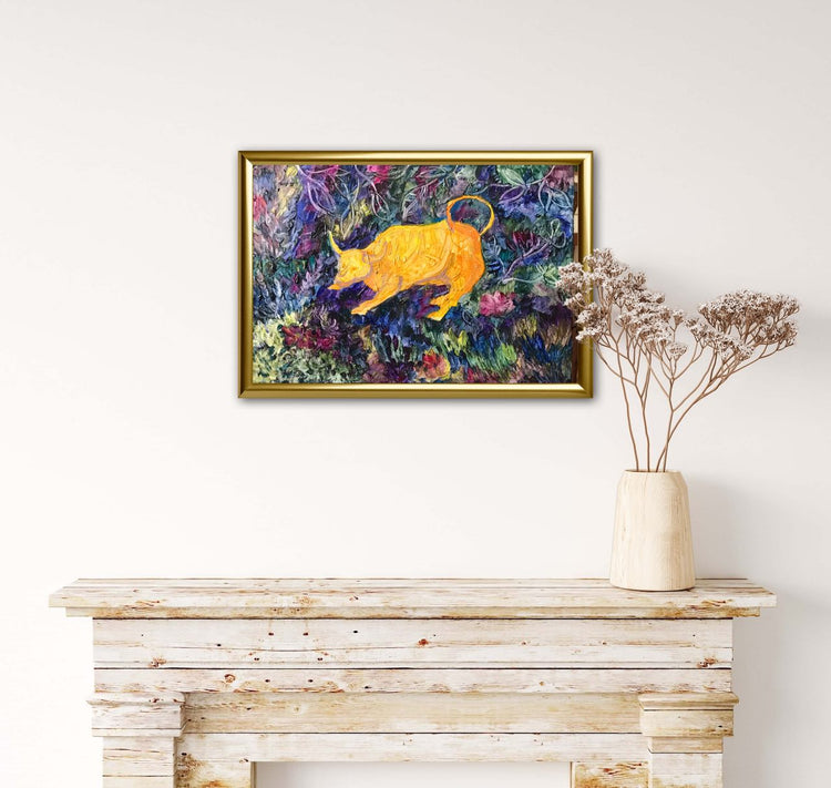 Acrylic painting Myths Bull - stvoreno