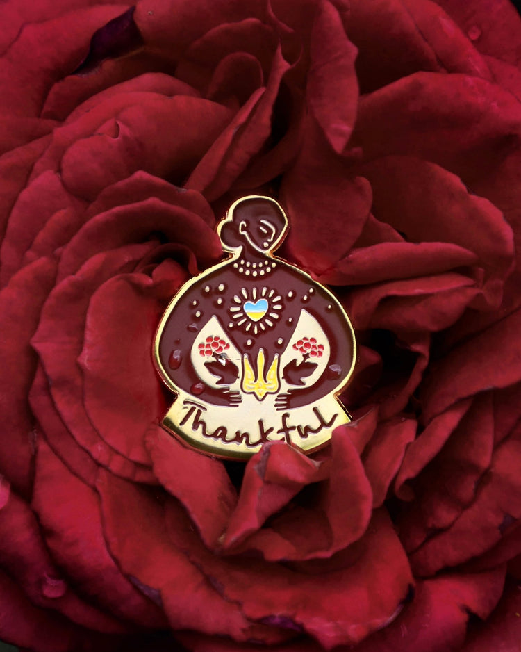 Badge Thankful - stvoreno
