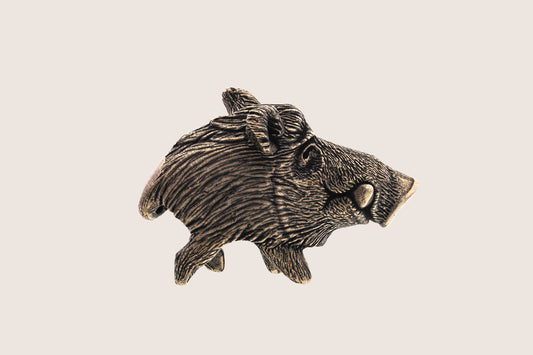 Bronze Miniature Wild Boar