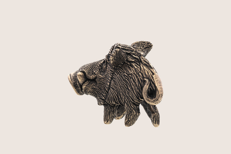 Bronze Miniature Wild Boar