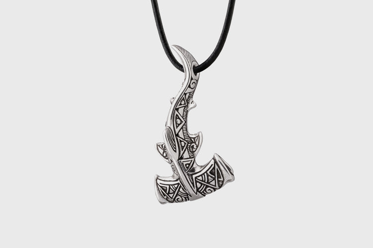 Hammerhead Shark Maori Ornament Necklace