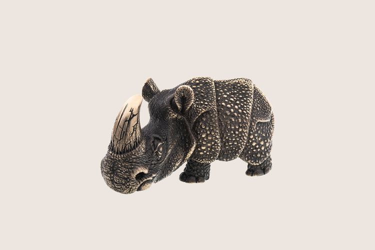 Bronze Miniature Rhino