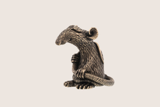 Rat Bronze Figure