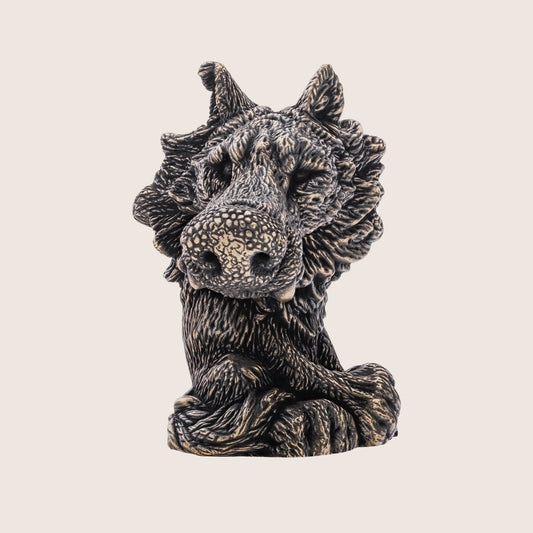 Bronze Wolf Figurine