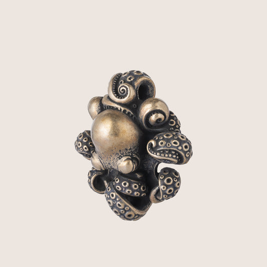 Octupus Bronze Figurine Miniature