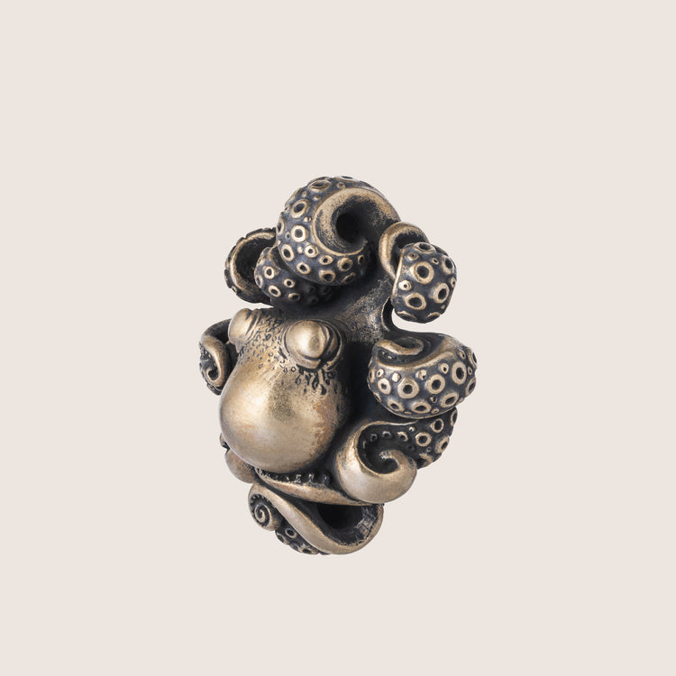 Octupus Bronze Figurine Miniature