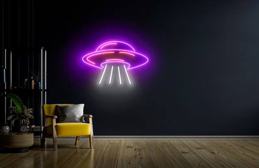 Neon sign UFO