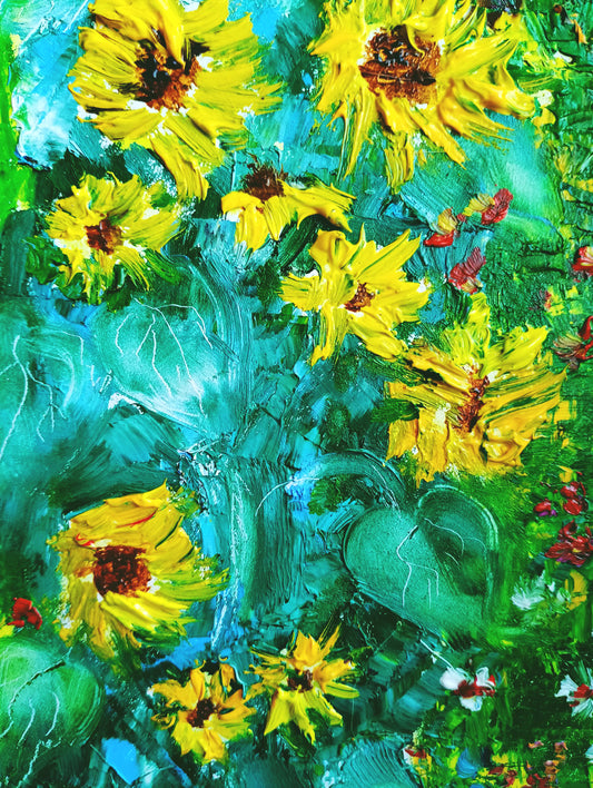 Oil painting Sunflower