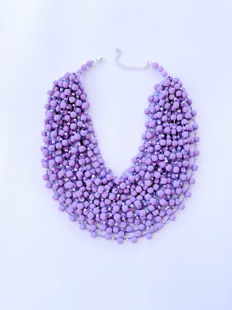 Matte lilac necklace