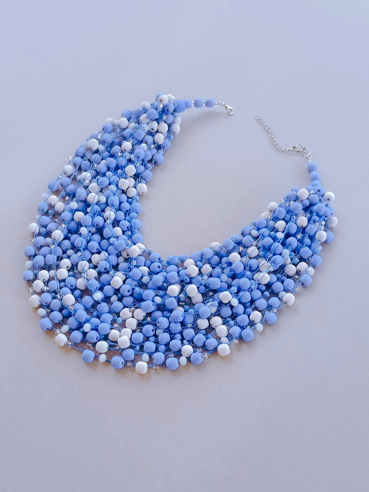 Dainty blue necklace