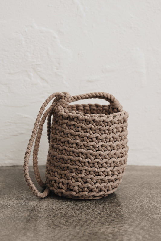 Handmade basket bag